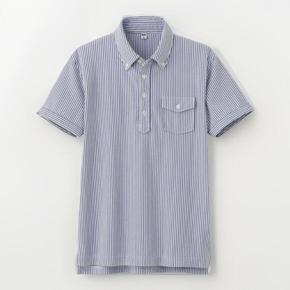 Michael Bastian X UNIQLO Polo Collection Men’s Size XL Preppy Blue Striped EUC - Picture 1 of 7